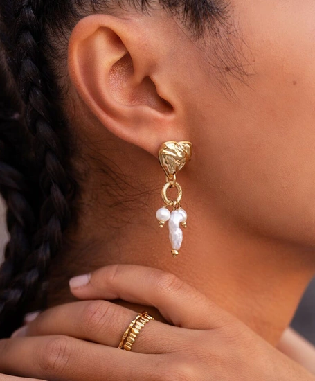 My Jewellery Oorbellen Heart & Pearls