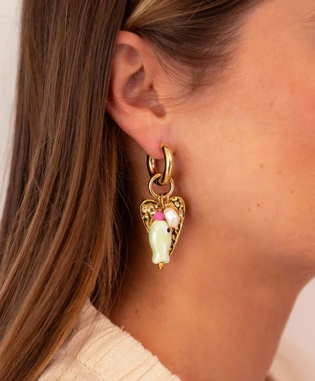 My Jewellery Oorbellen Hoop Heart Fish