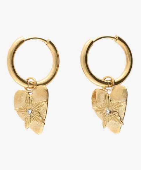 My Jewellery Oorbellen Hoop Heart Star