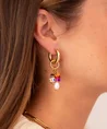 My Jewellery Oorbellen Hoop Multi Beads