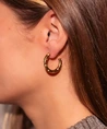 My Jewellery Oorbellen Hoop Strass Irregular