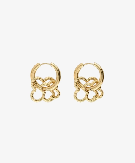 My Jewellery Oorbellen Hoops Double Clover