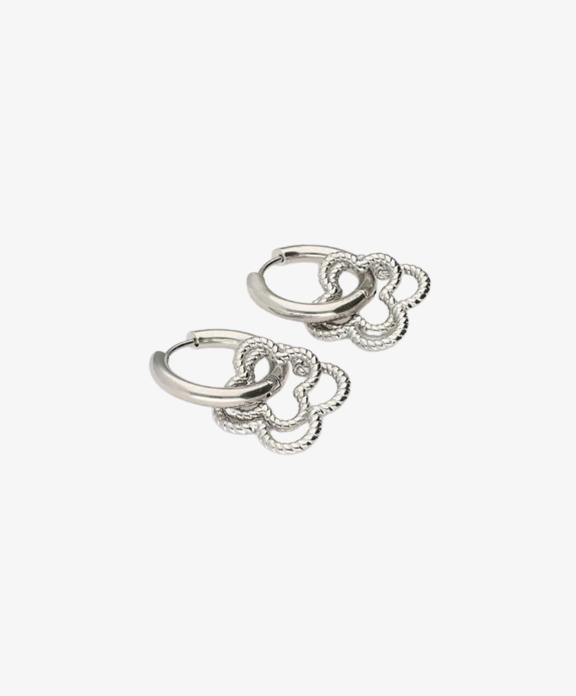 My Jewellery Oorbellen Hoops Double Clover