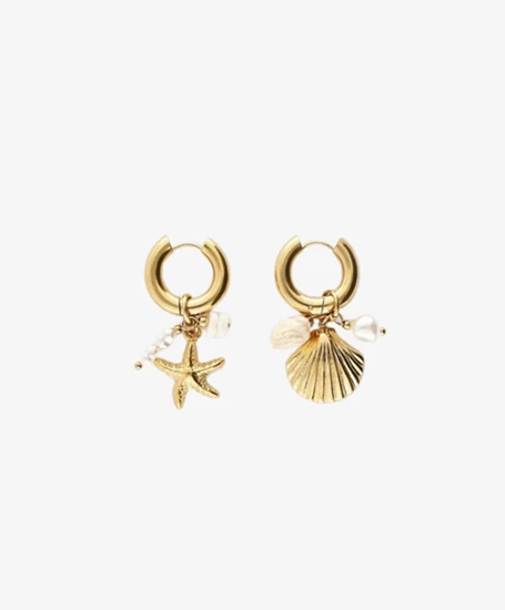 My Jewellery Oorbellen Hoops Shell Starfish