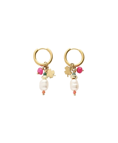 My Jewellery Oorbellen Hoops Spring Pearl