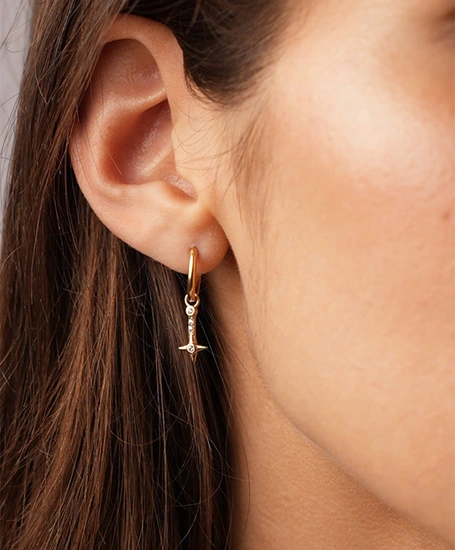 My Jewellery Oorbellen Mini Hoop Star Strass