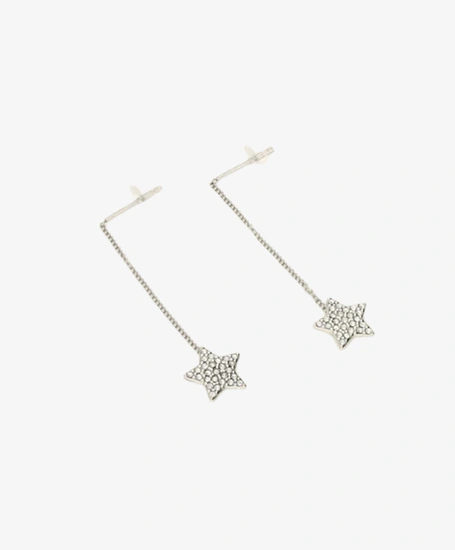 My Jewellery Oorbellen Pull Star Strass Chain