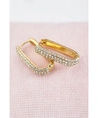 My Jewellery Oorbellen Rechthoekige Steentjes