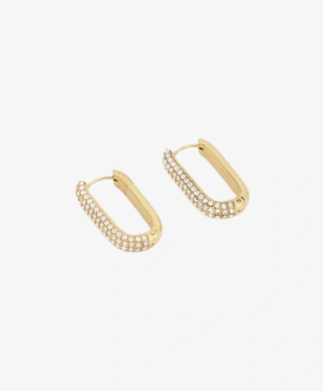 My Jewellery Oorbellen Rechthoekige Steentjes