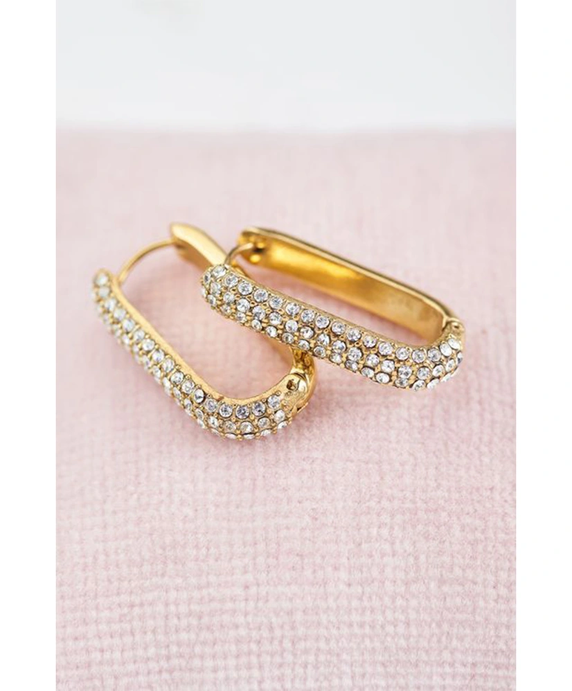 My Jewellery Oorbellen Rechthoekige Steentjes