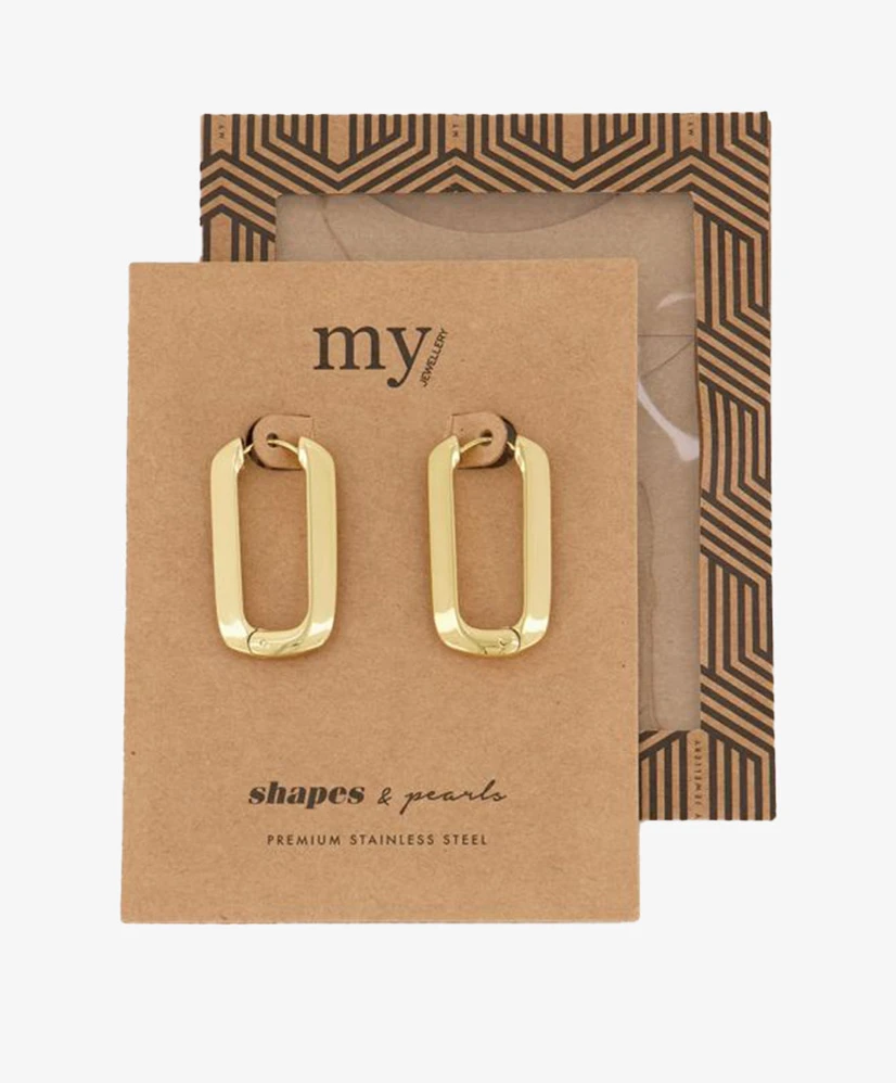 My Jewellery Oorbellen Rechthoekige