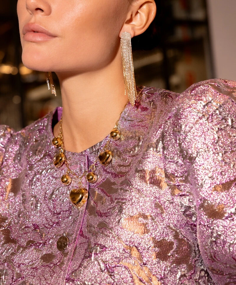 My Jewellery Oorbellen Rounded Strass Strings