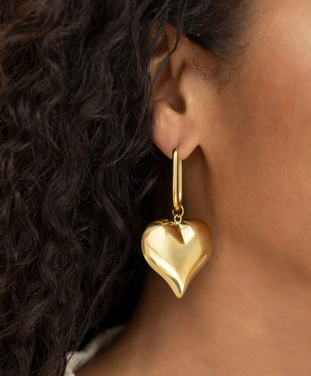 My Jewellery Oorbellen Square Hoop Heart