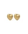 My Jewellery Oorbellen Wavy Fine Striped Heart