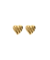 My Jewellery Oorbellen Wavy Striped Heart