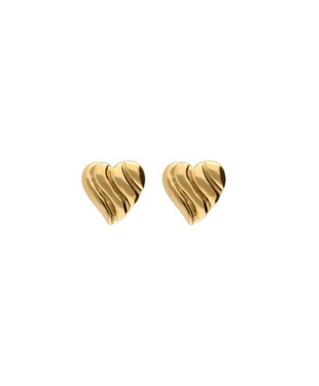My Jewellery Oorbellen Wavy Striped Heart