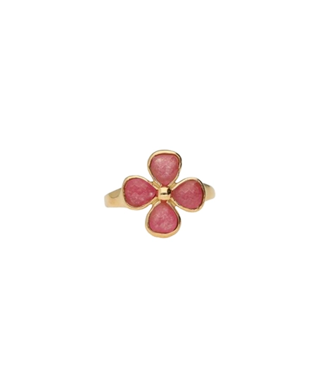 My Jewellery Ring Clover Pink Agate