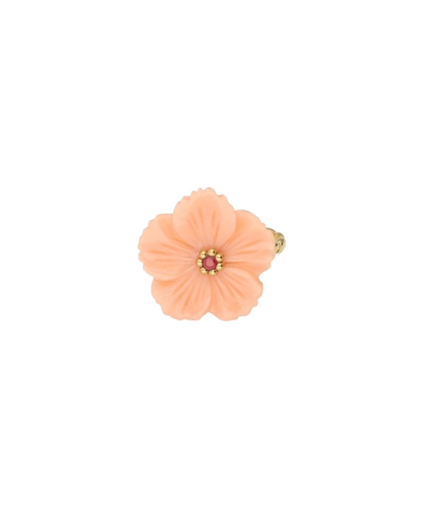 My Jewellery Ring Peach Shell Flower