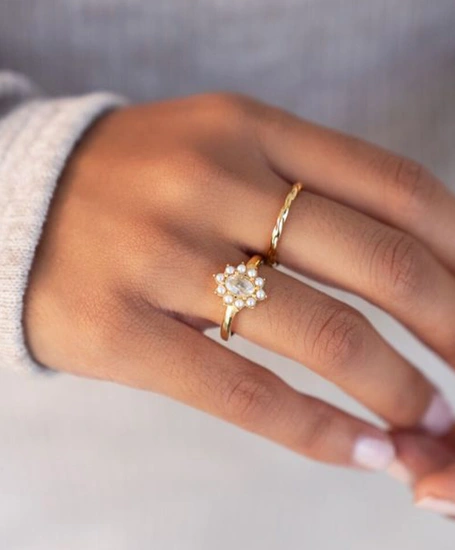 My Jewellery Ring Strass & Pearls