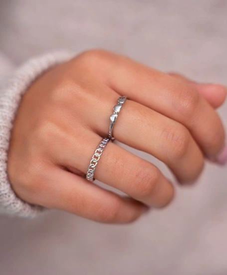 My Jewellery Ring Three Hearts