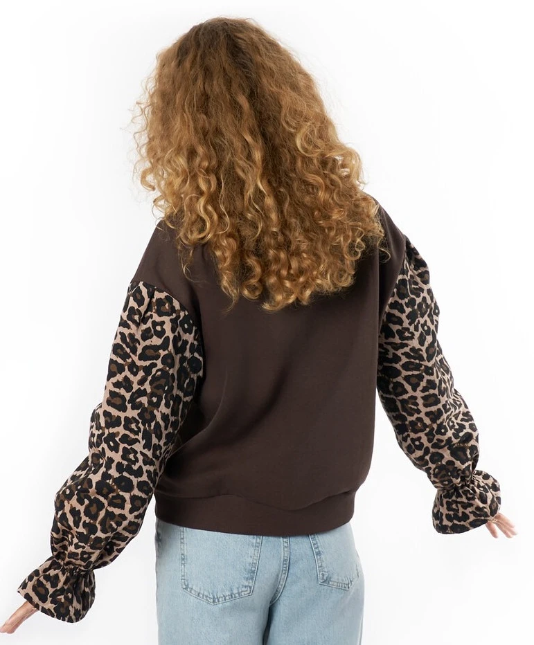 My Jewellery Sweater Leopard Mouwen