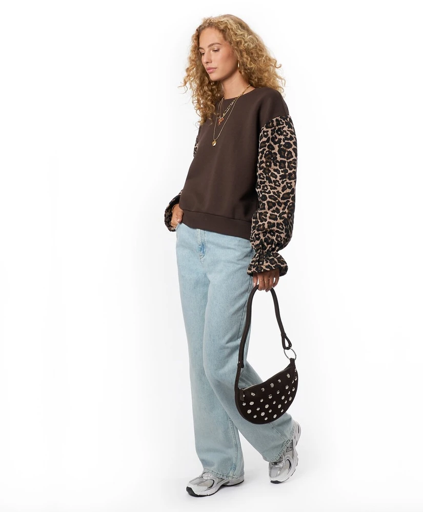 My Jewellery Sweater Leopard Mouwen
