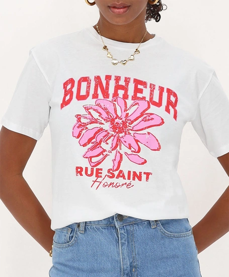 My Jewellery T-shirt Bonheur Flower