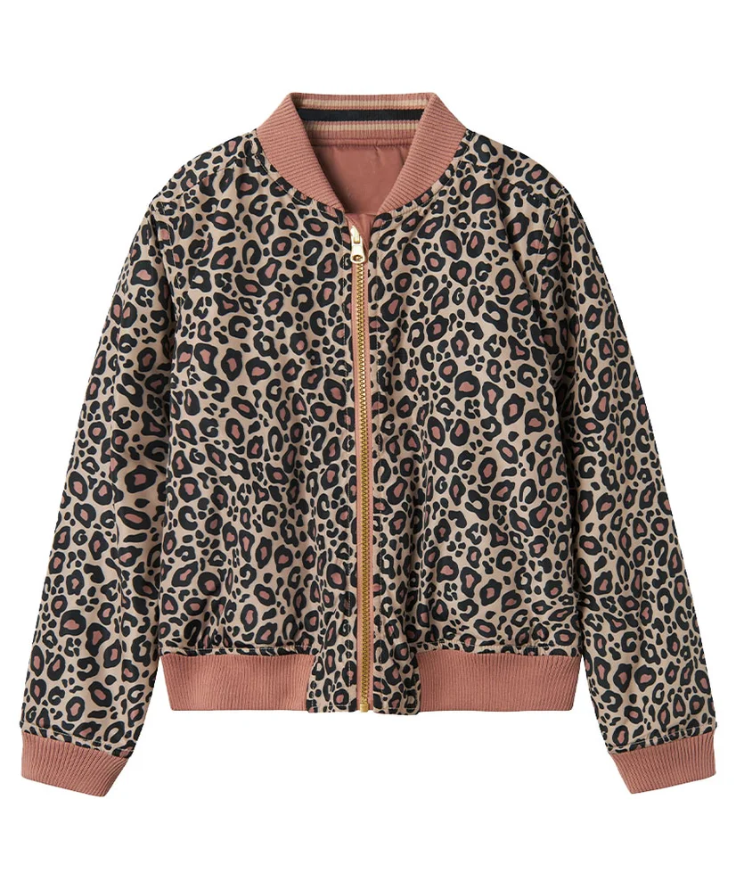 NAME IT Bomberjack Mariska Leopard Reversible