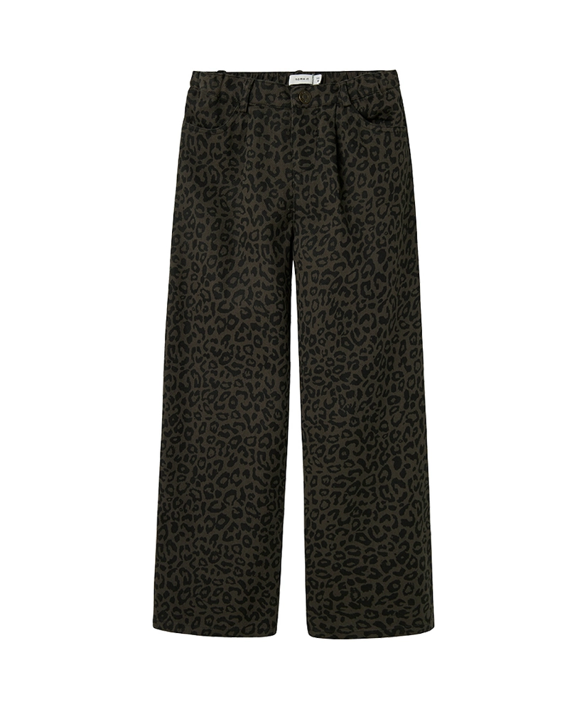 NAME IT Jeans Bella Wide Leg Leopard