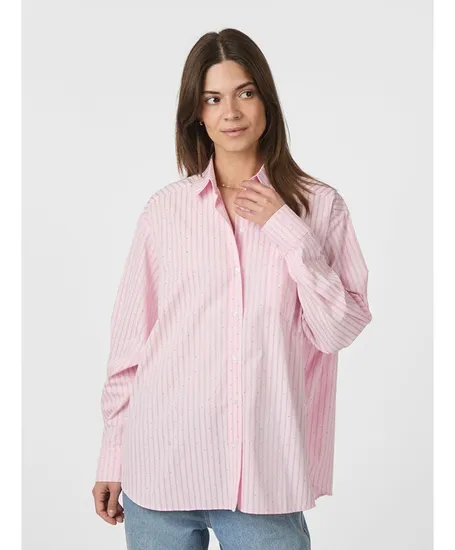 Neo Noir Blouse Dalma Soft Stripe Stone
