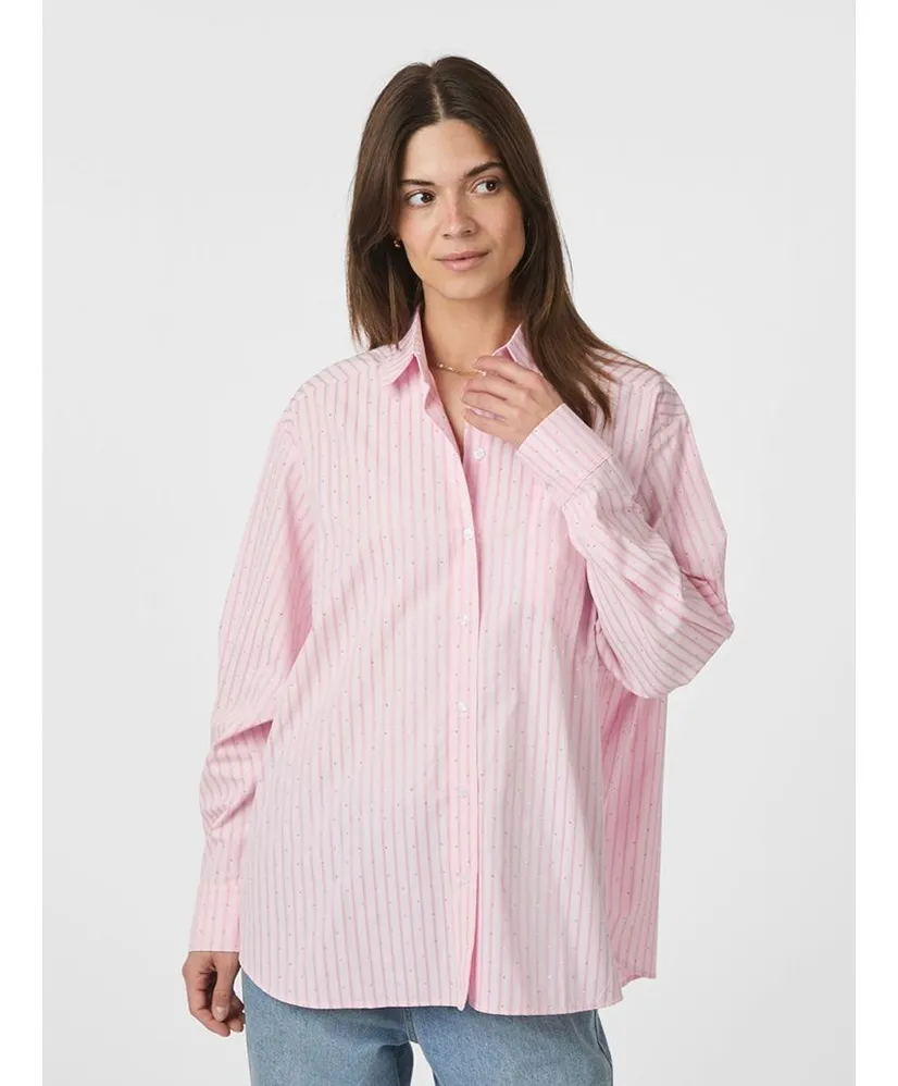 Neo Noir Blouse Dalma Soft Stripe Stone