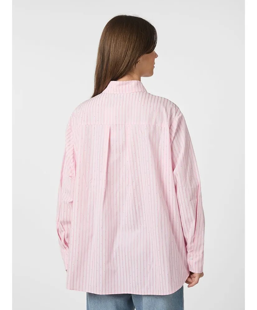 Neo Noir Blouse Dalma Soft Stripe Stone