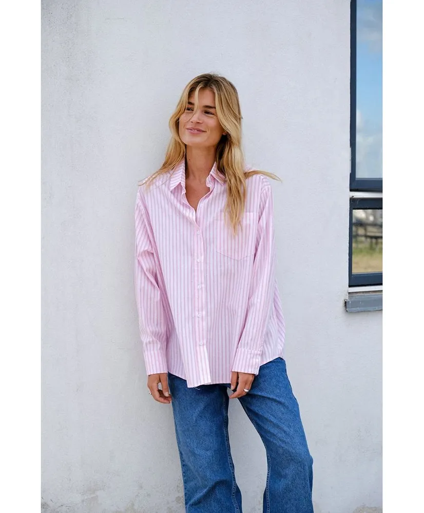 Neo Noir Blouse Dalma Soft Stripe Stone
