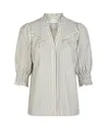 Neo Noir Blouse Diana Crepe Stripe