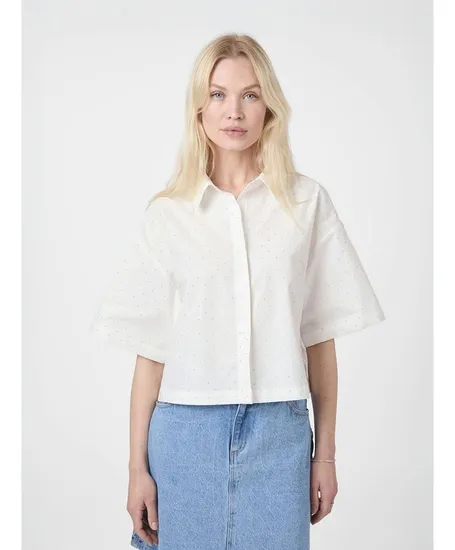 Neo Noir Blouse Jasie Rhinestones
