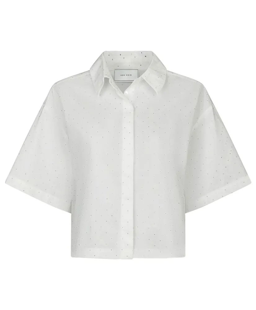 Neo Noir Blouse Jasie Rhinestones