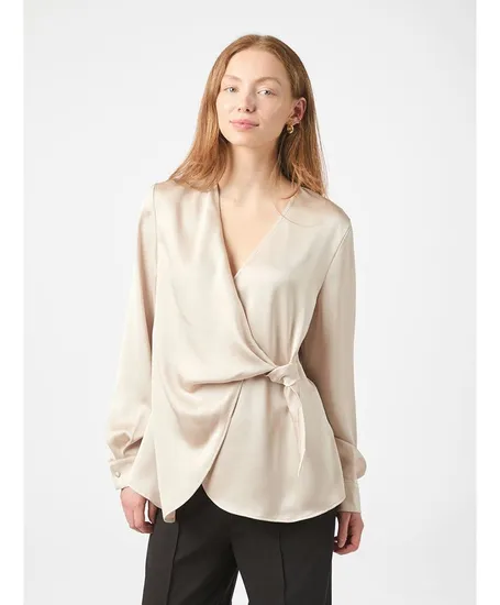 Neo Noir Blouse Petris Heavy Sateen