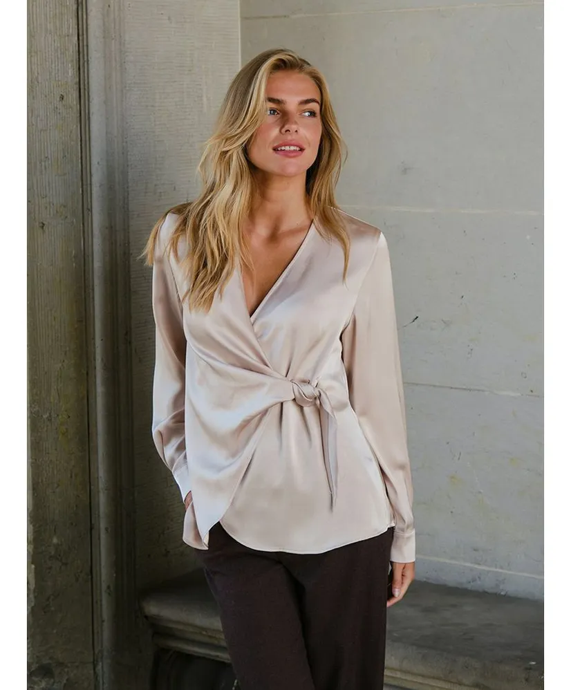 Neo Noir Blouse Petris Heavy Sateen