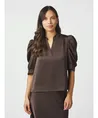 Neo Noir Blouse Roella Heavy Sateen