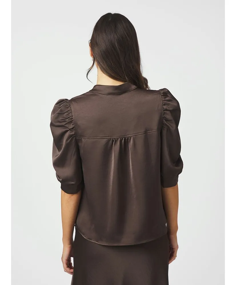 Neo Noir Blouse Roella Heavy Sateen