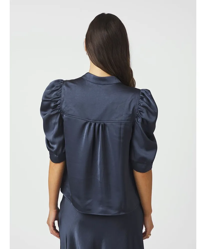 Neo Noir Blouse Roella Heavy Sateen