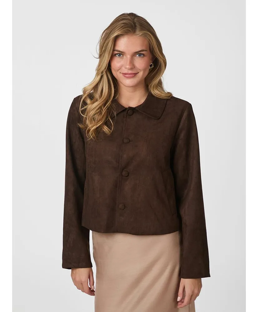 Neo Noir Jacket Nilo Faux Suede