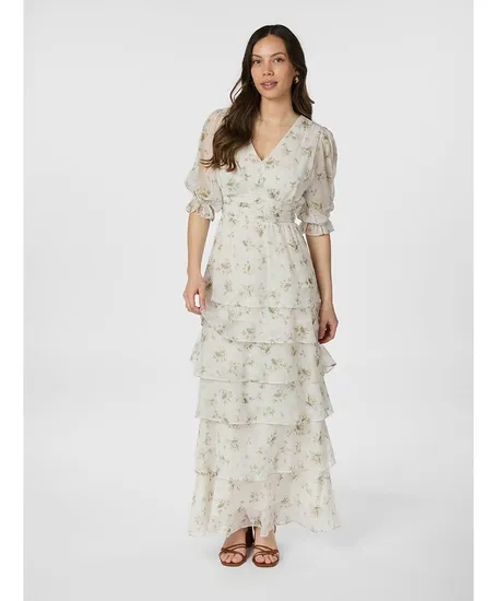 Neo Noir Maxi Jurk Noorie Flower