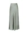 Neo Noir Maxi Rok Vicky Heavy Sateen