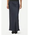 Neo Noir Maxi Rok Vicky Heavy Sateen