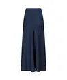 Neo Noir Maxi Rok Vicky Heavy Sateen
