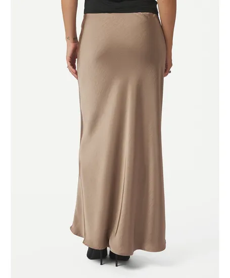 Neo Noir Maxi Rok Vicky Heavy Sateen
