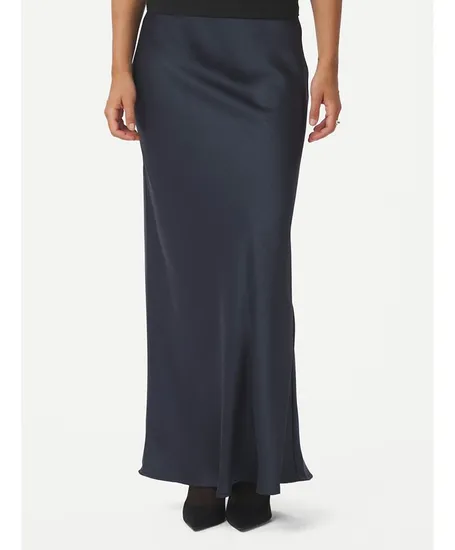 Neo Noir Maxi Rok Vicky Heavy Sateen