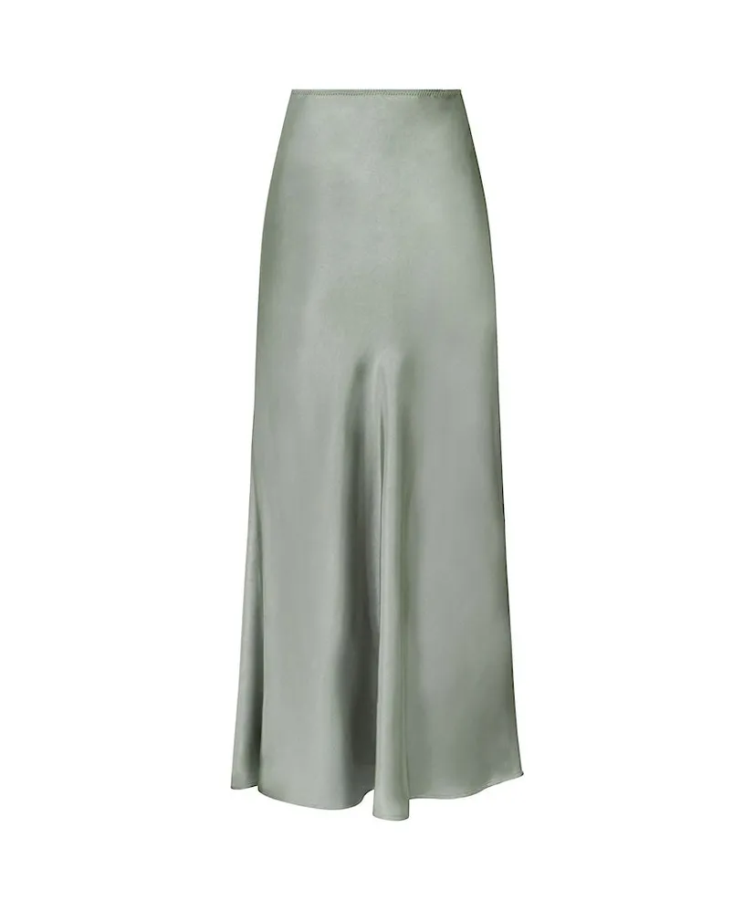 Neo Noir Maxi Rok Vicky Heavy Sateen