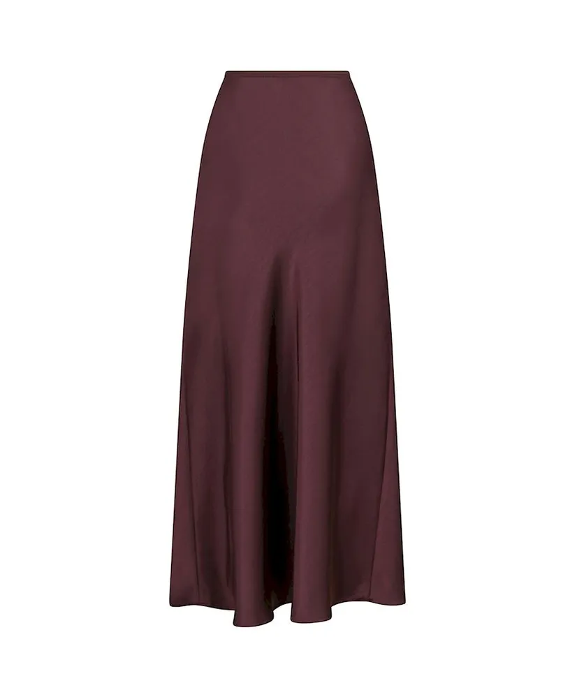 Neo Noir Maxi Rok Vicky Heavy Sateen